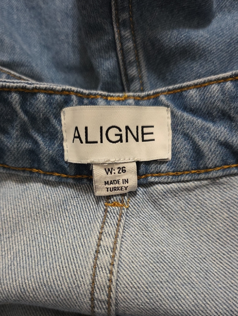 ALIGNE Courage Barrel Jeans in Light Wash Size 26 - Picture 5 of 5